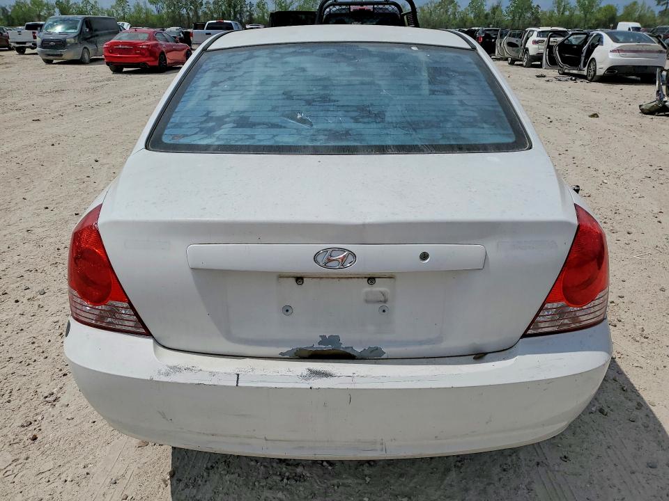 2005 Hyundai Elantra VIN KMHDN46D95U149264 COPART salvage auction — FRONT END, Tx - Salvage Vehicle Title, sold $200 on 2026-07-24 (photo 6)