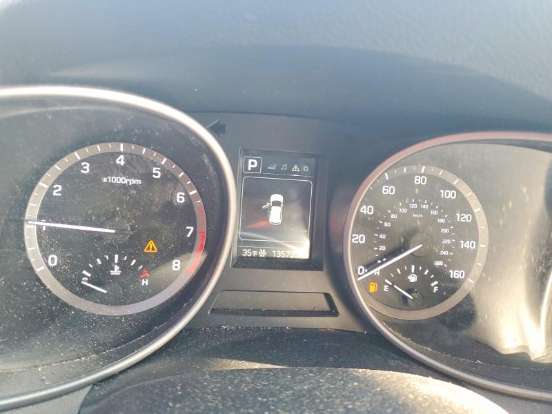2017 Hyundai Santa fe VIN 5XYZT3LB9HG409374 COPART salvage auction — FRONT END, In - Cert Of Title-Salvage Title, sold $2,350 on 2026-07-28 (photo 9)