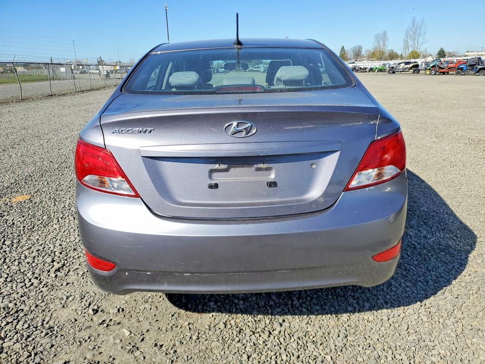 2016 Hyundai Accent VIN KMHCT4AE4GU108044 COPART salvage auction — FRONT END, Or - Lien Papers Salvage, sold $1,750 on 2026-07-14 (photo 6)
