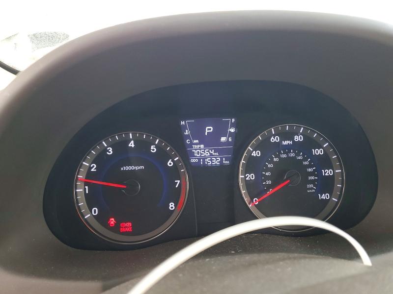 2013 Hyundai Accent VIN KMHCT4AE8DU368281 COPART salvage auction — FRONT END, Fl - Certificate Of Destruction, sold $325 on 2026-07-28 (photo 9)