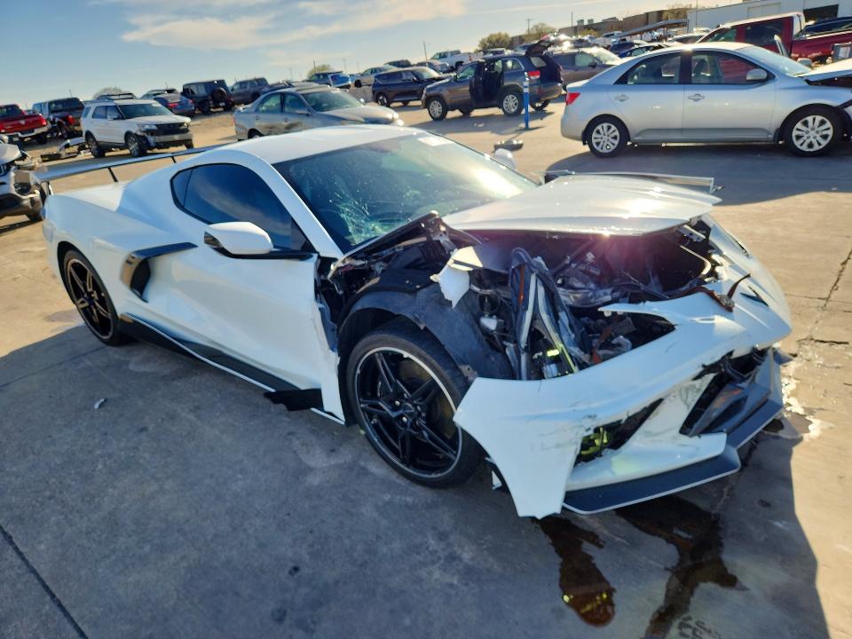 2022 Chevrolet Corvette VIN 1G1YB2D43N5124417 COPART salvage auction — FRONT END, Tx - Certificate Of Title, sold $36,000 on 2026-07-02 (photo 4)