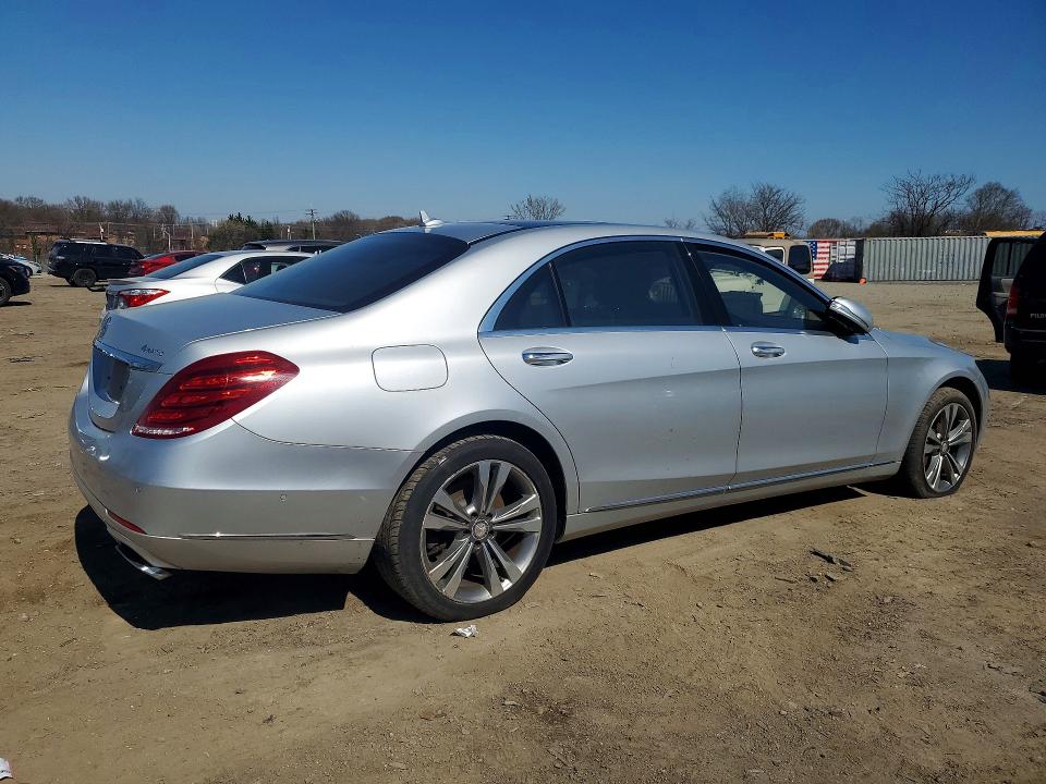 2015 Mercedes-benz S class VIN WDDUG8FB5FA160436 COPART salvage auction — FRONT END, Md - Cert Of Salvage-Abandoned, sold $5,900 on 2026-07-09 (photo 3)