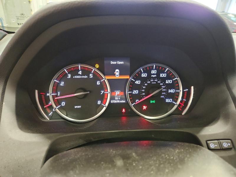 2019 Acura VIN 19UUB3F69KA001574 COPART salvage auction — FRONT END, Wi - Cert Of Title-Claim Paid, sold $10,300 on 2026-08-03 (photo 9)