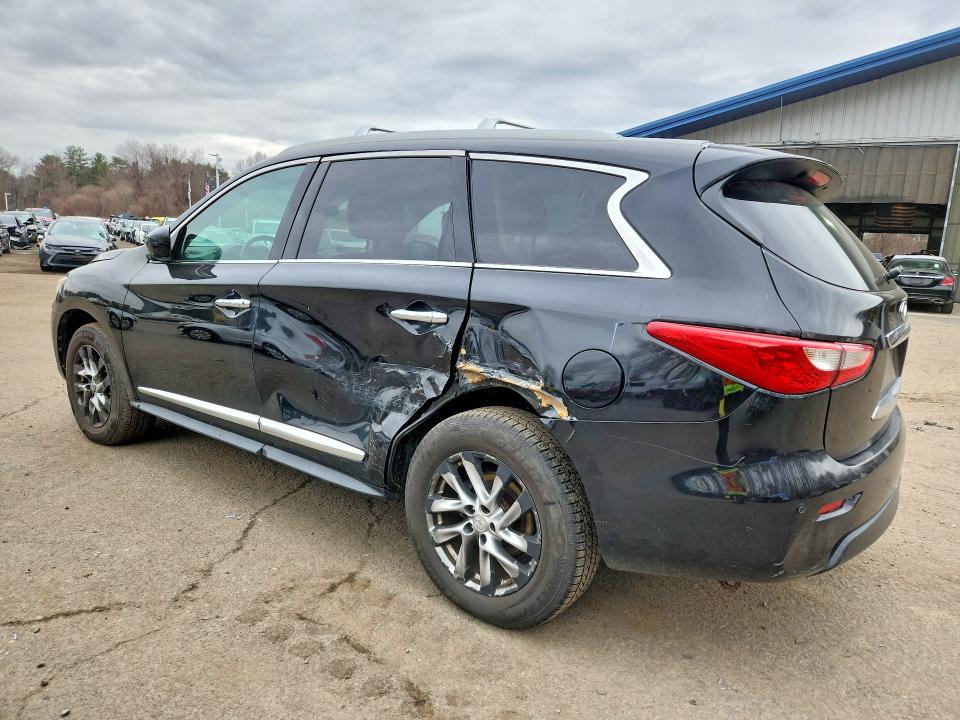 2013 Infiniti Jx VIN 5N1AL0MM2DC345846 COPART salvage auction — REAR END, CT - CERT OF TITLE-SALVAGE, sold $475 on 2026-07-02 (photo 2)