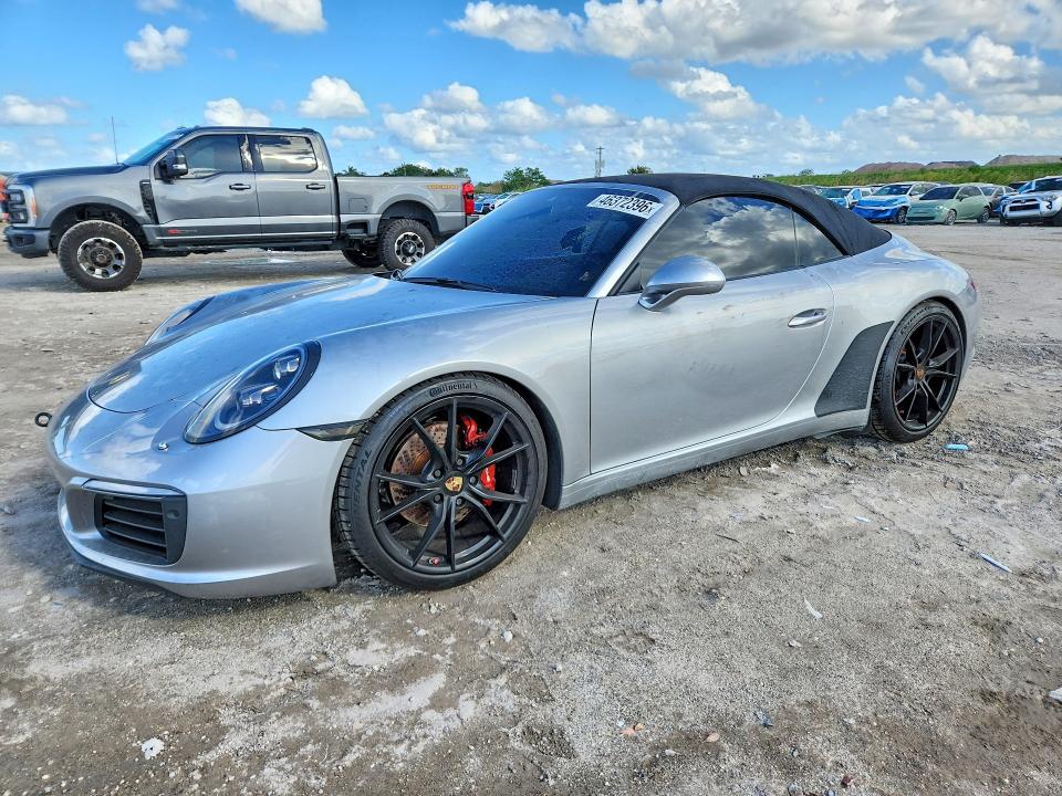 2017 Porsche 911 VIN WP0CA2A90HS141119 — COPART salvage auction photo