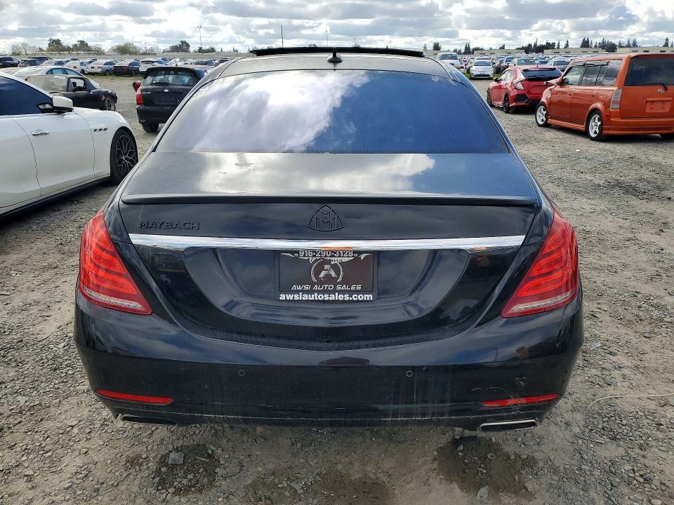 2015 Mercedes-benz S-klasse VIN WDDUG8CB3FA094571 COPART salvage auction — FRONT END, Ca - Dis/Dlr/Exp Only Clean Title, sold $5,400 on 2026-07-28 (photo 6)