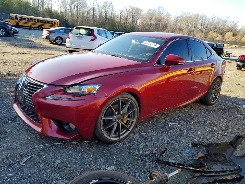 2014 Lexus Is VIN JTHBF1D24E5037568 COPART salvage auction — FRONT END, MD - CERT OF SALVAGE > 75% DAMAGE, sold $4,600 on 2026-07-10 (photo 1)