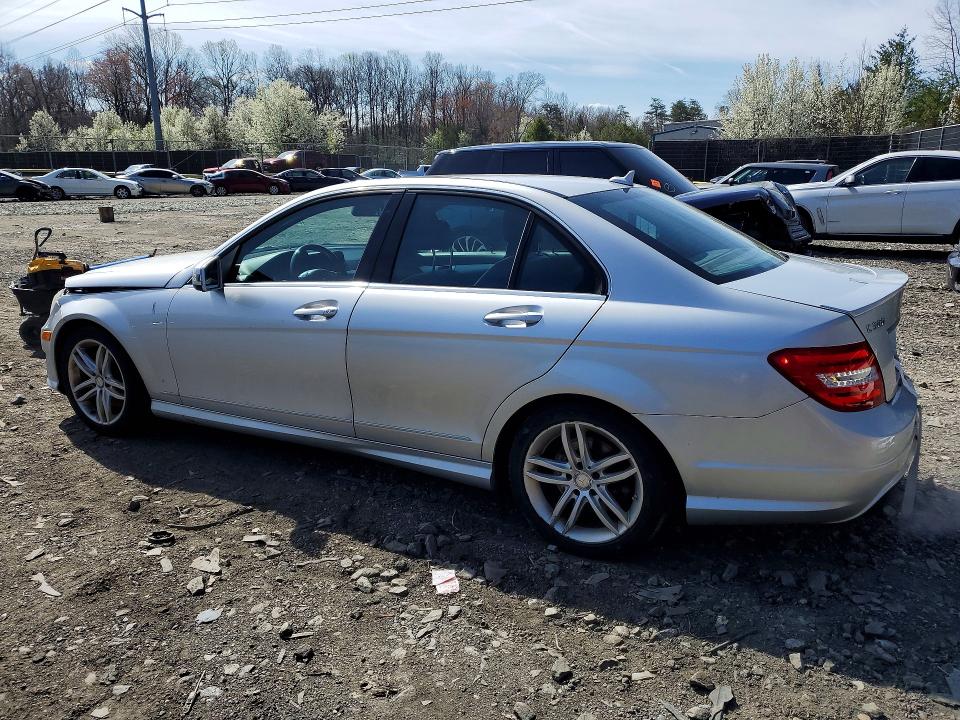 2014 Mercedes-benz C-klasse VIN WDDGF8AB8ER324849 COPART salvage auction — FRONT END, Md - Cert Of Salvage > 75% Damage, sold $275 on 2026-08-11 (photo 2)