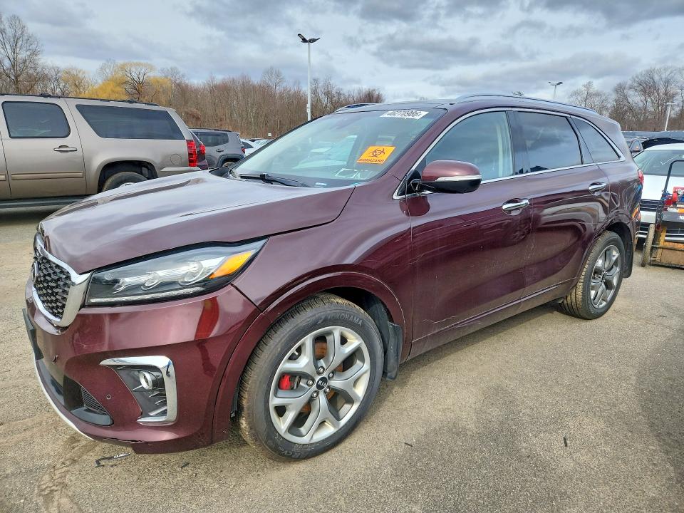 2019 Kia Sorento VIN 5XYPKDA59KG506787 COPART salvage auction — FRONT END, Wv - Certificate Of Title, sold $3,800 on 2026-07-03 (photo 1)