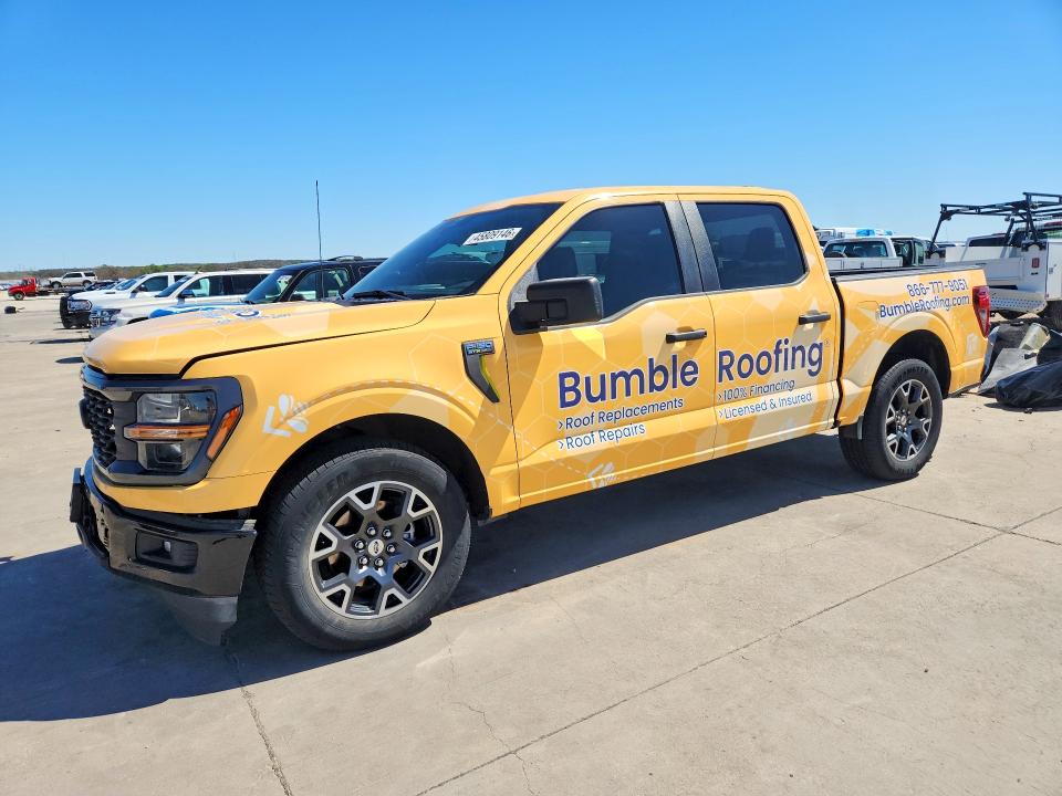 2024 Ford F-150 VIN 1FTEW2KP8RKE70966 COPART salvage auction — REAR END, Tx - Certificate Of Title, sold $15,900 on 2026-07-09 (photo 1)