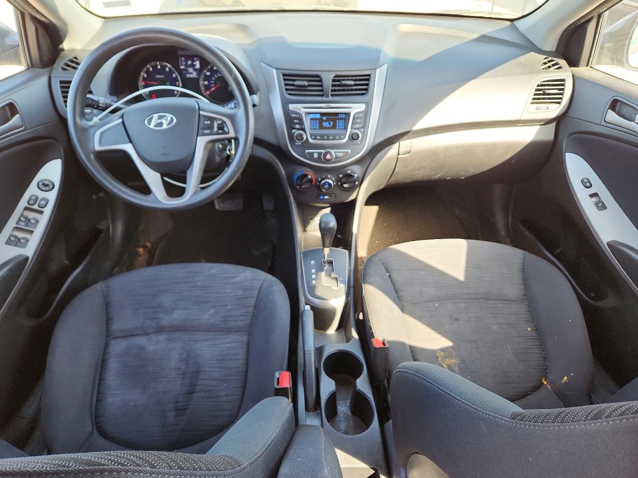 2017 Hyundai Accent VIN KMHCT5AE1HU364133 COPART salvage auction — Front End, KS - CERT OF TITLE-SALVAGE, sold $925 on 2026-07-09 (photo 8)
