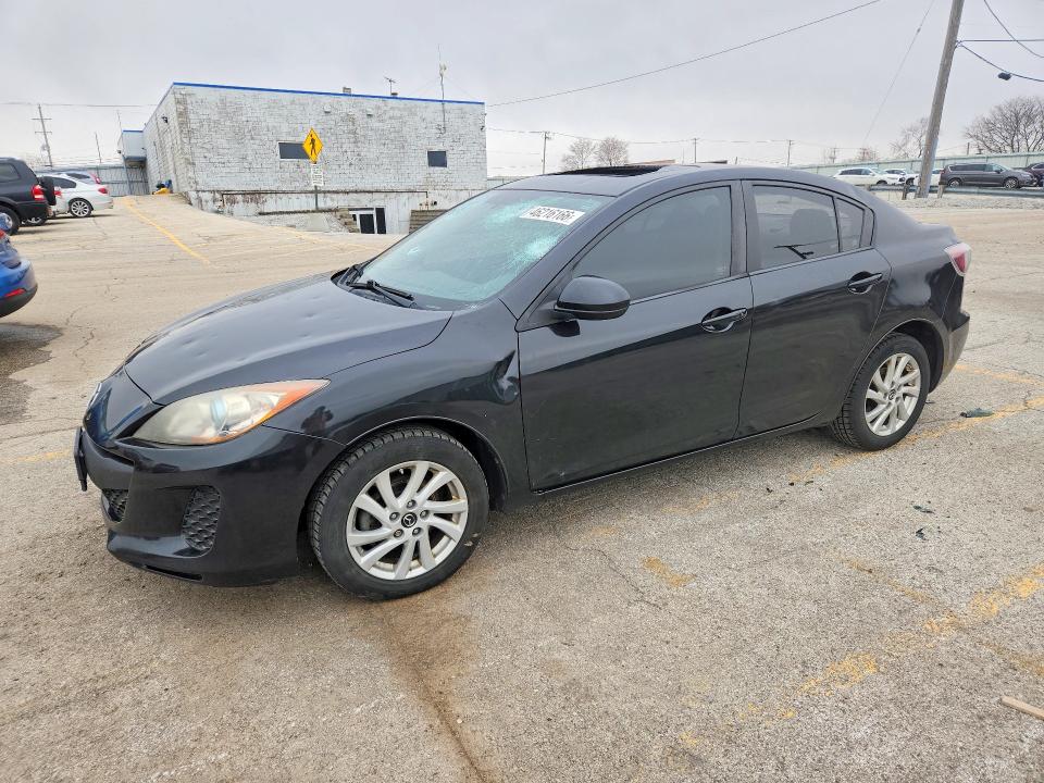 2013 Mazda VIN JM1BL1V77D1821883 COPART salvage auction — HAIL, IL - SALVAGE CERTIFICATE, sold $400 on 2026-07-03 (photo 1)