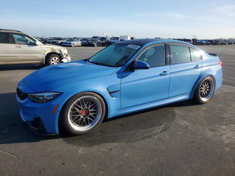 2018 BMW M3 VIN WBS8M9C51J5K98882 COPART salvage auction — VANDALISM, Ca - Salvage Certificate, sold $24,700 on 2026-07-27 (photo 1)