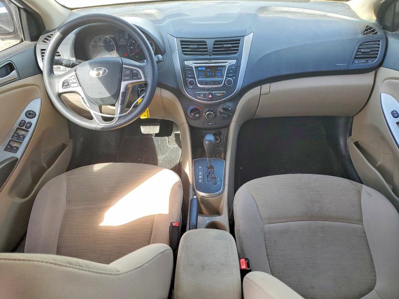 2017 Hyundai Accent VIN KMHCT4AE7HU343166 COPART salvage auction — FRONT END, Salvage Title, sold $1,100 on 2026-07-20 (photo 8)