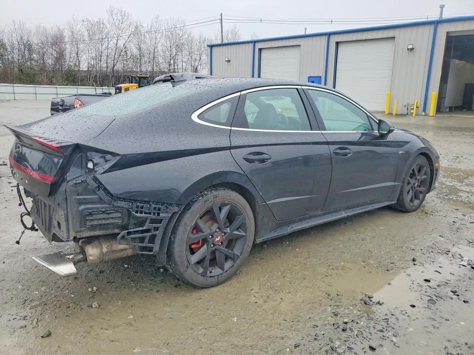 2022 Hyundai Sonata VIN 5NPEK4JC1NH143680 COPART salvage auction — REAR END, Ma - Cert Of Title-Salvage, sold $5,200 on 2026-07-29 (photo 3)
