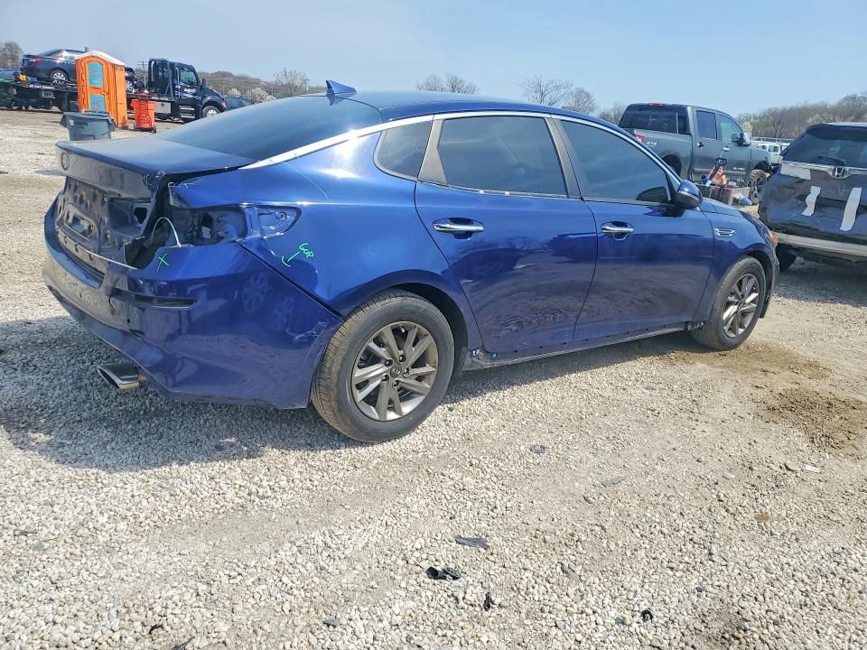 2019 Kia Optima VIN 5XXGT4L31KG310937 COPART salvage auction — REAR END, Md - Cert Of Salvage > 75% Damage, sold $1,900 on 2026-07-14 (photo 3)