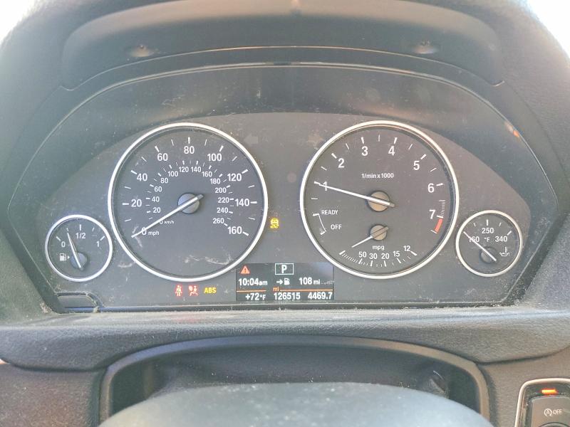 2015 BMW 3er VIN WBA3B1G59FNT64621 COPART salvage auction — SIDE, Ca - Salvage Certificate, sold $925 on 2026-08-19 (photo 9)