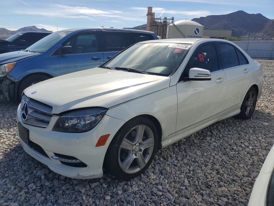 2011 Mercedes-benz C class VIN WDDGF8BB2BR161464 COPART salvage auction — MINOR DENT/SCRATCHES, Id - Salvage Certificate Of Title, sold $225 on 2026-07-13 (photo 1)