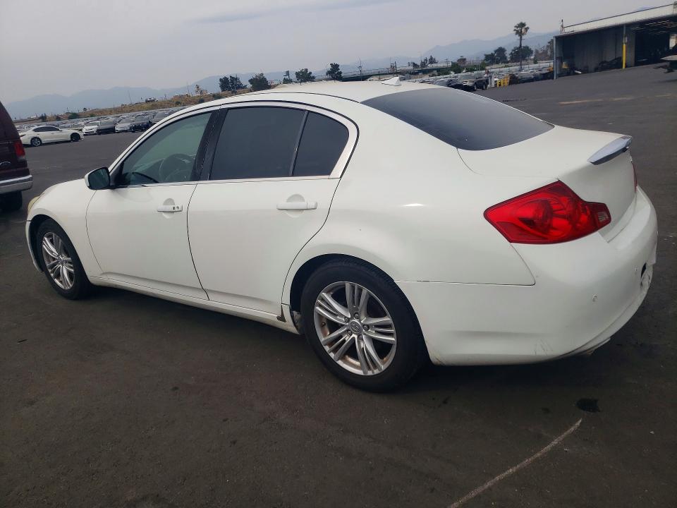 2011 Infiniti G37 VIN JN1CV6AP4BM304105 COPART salvage auction — MINOR DENT/SCRATCHES, CA - SALVAGE CERTIFICATE, sold $775 on 2026-07-13 (photo 2)