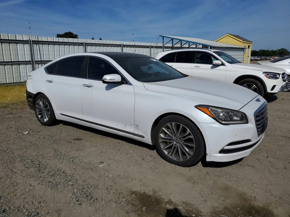 2015 Hyundai Genesis VIN KMHGN4JE0FU103403 COPART salvage auction — REAR END, Ca - Salvage Certificate, sold $3,100 on 2026-07-07 (photo 4)