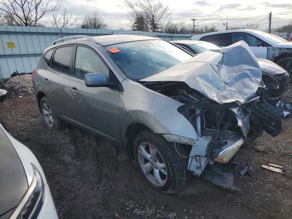 2008 Nissan Rogue VIN JN8AS58VX8W132269 COPART salvage auction — FRONT END, NJ - CERT OF TITLE-SALVAGE, sold $350 on 2026-07-31 (photo 4)