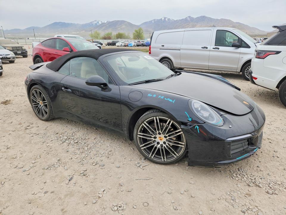 2017 Porsche 911 VIN WP0CA2A94HS141866 COPART salvage auction — FRONT END, Ut - Certificate Of Title, sold $49,250 on 2026-07-28 (photo 4)