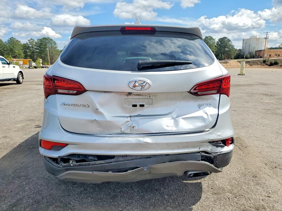 2017 Hyundai Santa fe VIN 5XYZU3LBXHG445345 COPART salvage auction — REAR END, Sc - Cert Of Title-Salvage, sold $500 on 2026-07-24 (photo 6)