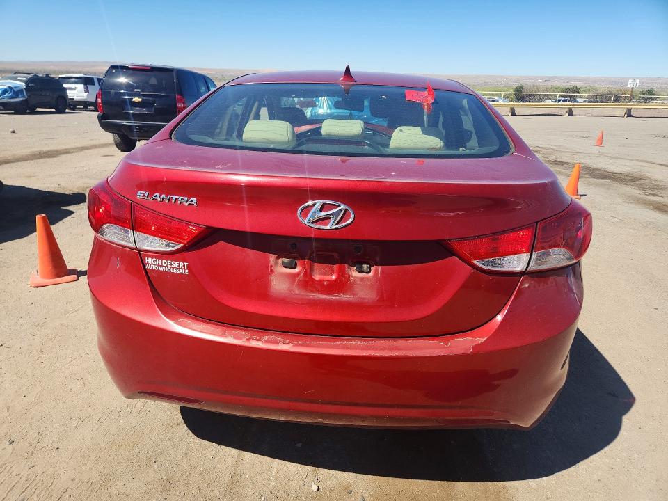 2012 Hyundai Elantra VIN KMHDH4AE8CU307338 COPART salvage auction — FRONT END, Nm - Cert Of Title-Salvage, sold $400 on 2026-07-13 (photo 6)