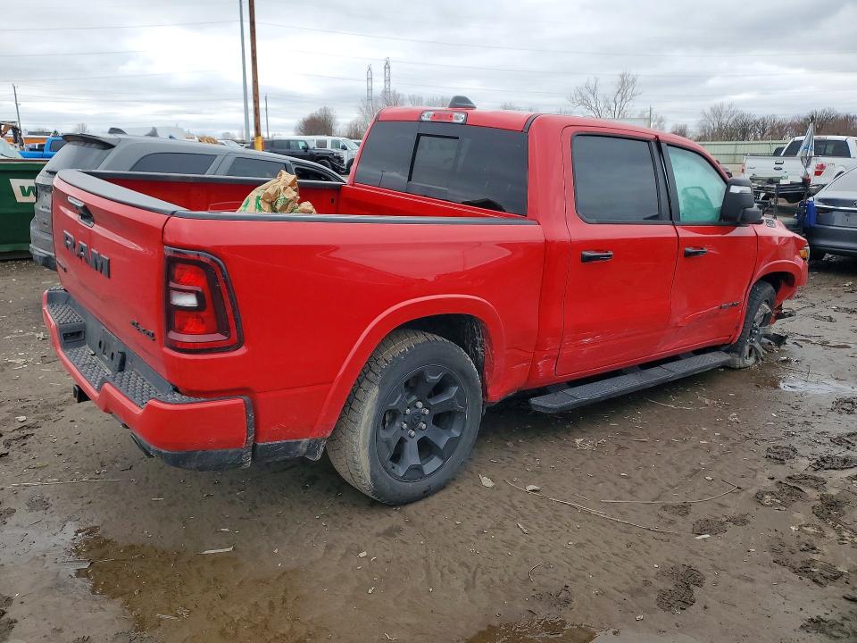 2025 Ram 1500 VIN 1C6SRFFPXSN760620 COPART salvage auction — FRONT END, MI - CERT OF TITLE-SALVAGE VEHICLE, sold $17,200 on 2026-07-02 (photo 3)