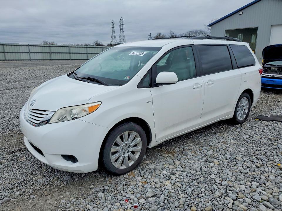2016 Toyota Sienna VIN 5TDJK3DC6GS143577 COPART salvage auction — SIDE, OH, sold $90 on 2026-07-31 (photo 1)
