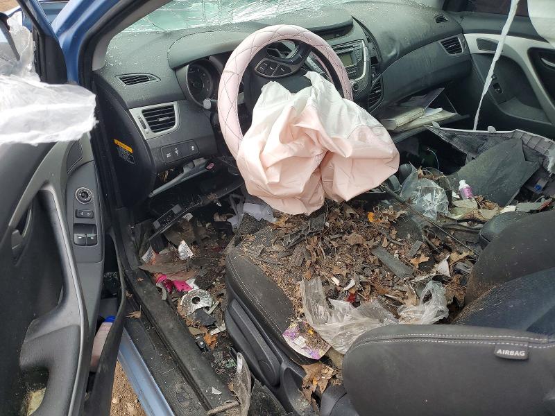2013 Hyundai Elantra VIN KMHDH6AEXDU000654 COPART salvage auction — ROLLOVER, Salvage Title, sold $250 on 2026-07-16 (photo 8)