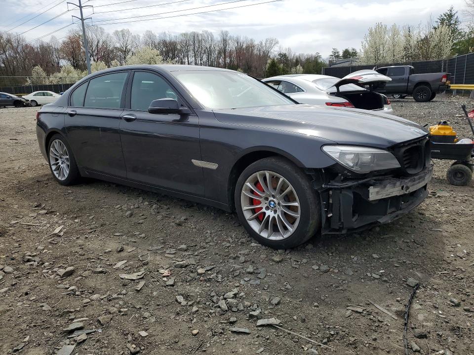 2013 BMW 7er VIN WBAYF8C51DD141369 COPART salvage auction — FRONT END, Md - Cert Of Salvage > 75% Damage, sold $1,400 on 2026-07-28 (photo 4)