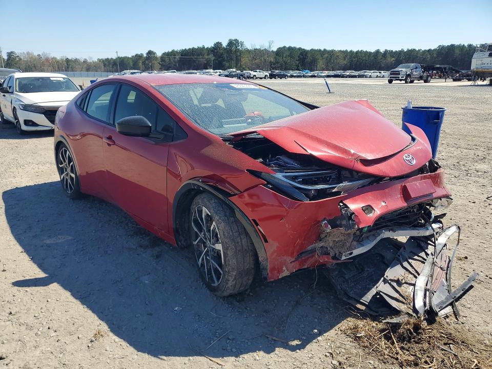 2024 Toyota Prius VIN JTDACACU0R3025539 COPART salvage auction — FRONT END, NC - SALVAGE CERTIFICATE OF TITLE, sold $3,750 on 2026-07-20 (photo 4)