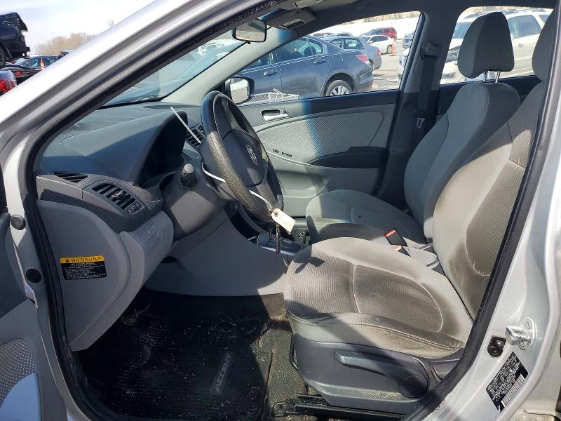 2013 Hyundai Accent VIN KMHCT4AE6DU554305 COPART salvage auction — FRONT END, Mo - Salvage Certificate Of Title, sold $750 on 2026-07-24 (photo 7)