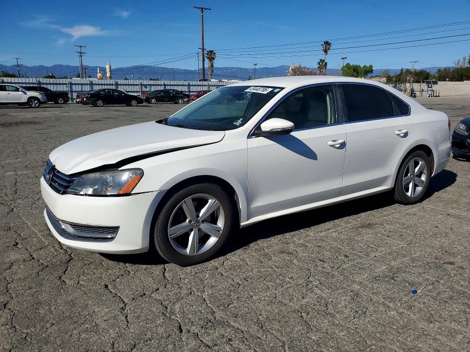 2012 Volkswagen Passat VIN 1VWBP7A37CC036712 COPART salvage auction — FRONT END, Ca - Salvage Certificate, sold $850 on 2026-07-09 (photo 1)
