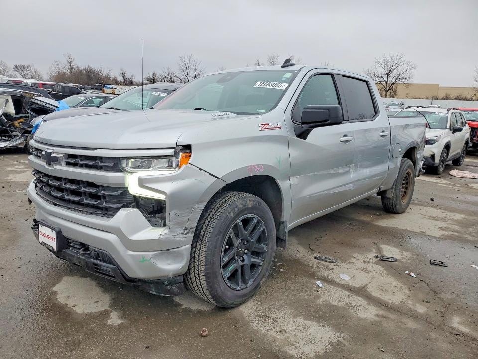 2022 Chevrolet Silverado VIN 1GCUDEET7NZ564401 COPART salvage auction — FRONT END, AR - CERT OF TITLE-SALVAGE, sold $13,400 on 2026-07-02 (photo 1)