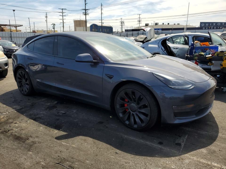 2023 Tesla Model 3 VIN 5YJ3E1EC0PF503854 COPART salvage auction — SIDE, Ca - Salvage Certificate, sold $10,300 on 2026-07-08 (photo 4)