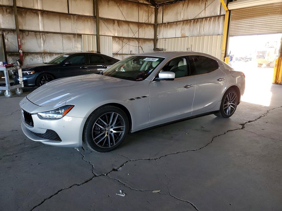 2015 Maserati Ghibli VIN ZAM57RTA6F1154222 COPART salvage auction — MINOR DENT/SCRATCHES, Salvage Title, sold $1,950 on 2026-08-10 (photo 1)