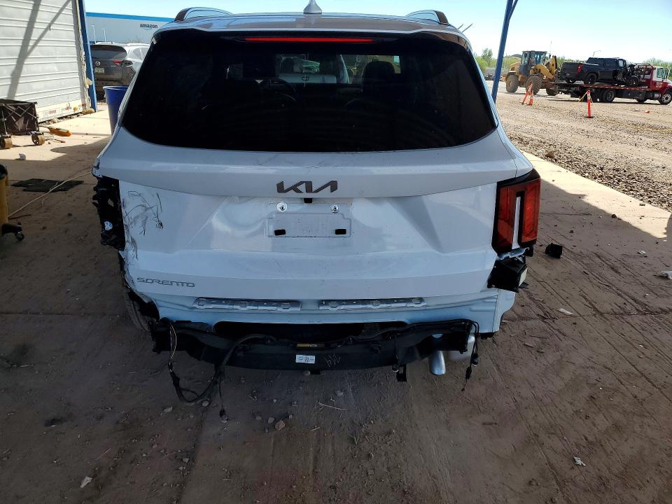 2025 Kia Sorento VIN 5XYRL4JC1SG365606 COPART salvage auction — REAR END, Id - Salvage Certificate Of Title, sold $175 on 2026-07-21 (photo 6)