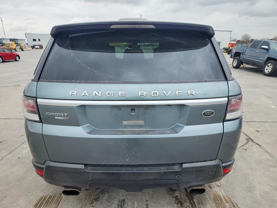 2014 Land rover Range rover sport VIN SALWR2WF3EA388536 COPART salvage auction — REAR END, Tx - Salvage Vehicle Title, sold $2,550 on 2026-07-02 (photo 6)