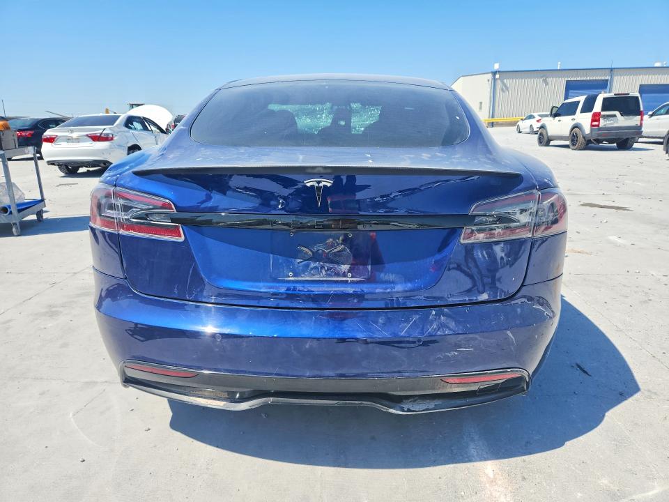 2021 Tesla Model s VIN 5YJSA1E65MF430896 COPART salvage auction — FRONT END, Tx - Salvage Vehicle Title, sold $5,300 on 2026-07-24 (photo 6)
