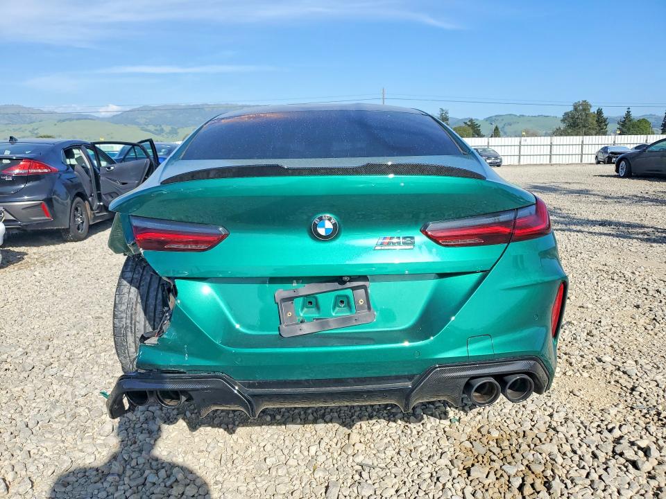2025 BMW M8 VIN WBSGV0C04SCU91209 COPART salvage auction — REAR END, Ca - Salvage Certificate, sold $60,000 on 2026-07-02 (photo 6)
