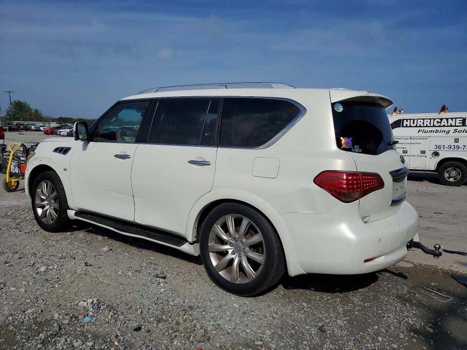 2014 Infiniti Qx80 VIN JN8AZ2ND1E9750631 COPART salvage auction — FRONT END, TX - CERTIFICATE OF TITLE, sold $1,350 on 2026-07-28 (photo 2)