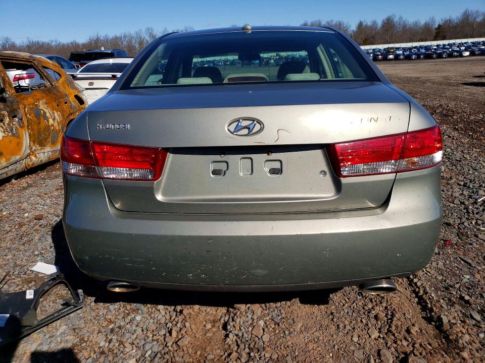 2008 Hyundai Sonata VIN 5NPET46F38H334005 COPART salvage auction — FRONT END, Pa - Cert Of Title, sold $350 on 2026-07-24 (photo 6)