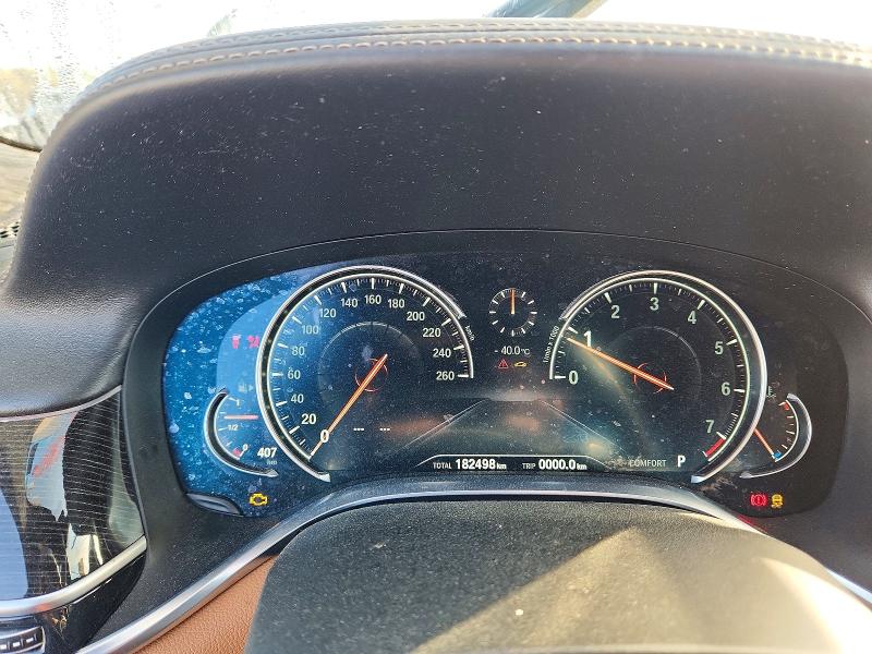 2016 BMW 7 series VIN WBA7B0C54GG526890 COPART salvage auction — FRONT END, VA - CERTIFICATE OF TITLE, sold $3,850 on 2026-07-02 (photo 9)
