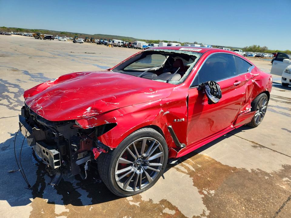 2017 Infiniti Q60 VIN JN1FV7EK9HM611098 COPART salvage auction — FRONT END, Tx - Certificate Of Title, sold $3,100 on 2026-07-27 (photo 1)