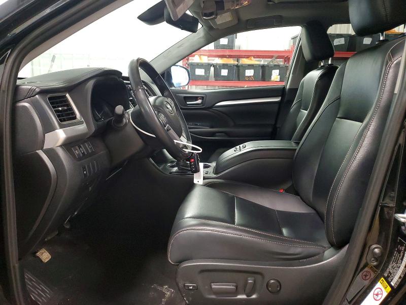 2019 Toyota Highlander VIN 5TDJZRFH5KS586478 COPART salvage auction — REAR END, Wv - Salvage Certificate, sold $9,300 on 2026-07-09 (photo 7)