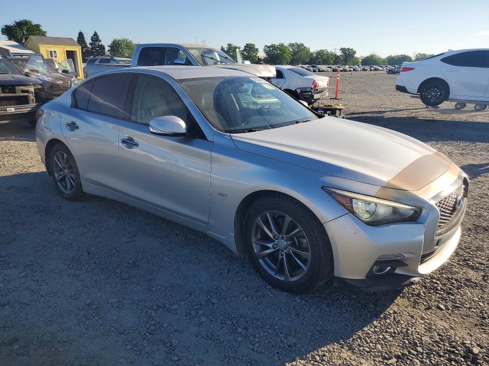 2017 Infiniti VIN JN1EV7AP9HM743274 COPART salvage auction — FRONT END, Wv - Salvage Certificate, sold $2,500 on 2026-07-16 (photo 4)
