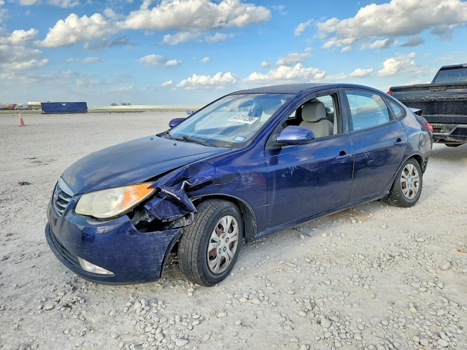 2010 Hyundai Elantra VIN KMHDU4ADXAU118822 COPART salvage auction — SIDE, Tx - Salvage Vehicle Title, sold $400 on 2026-07-02 (photo 1)