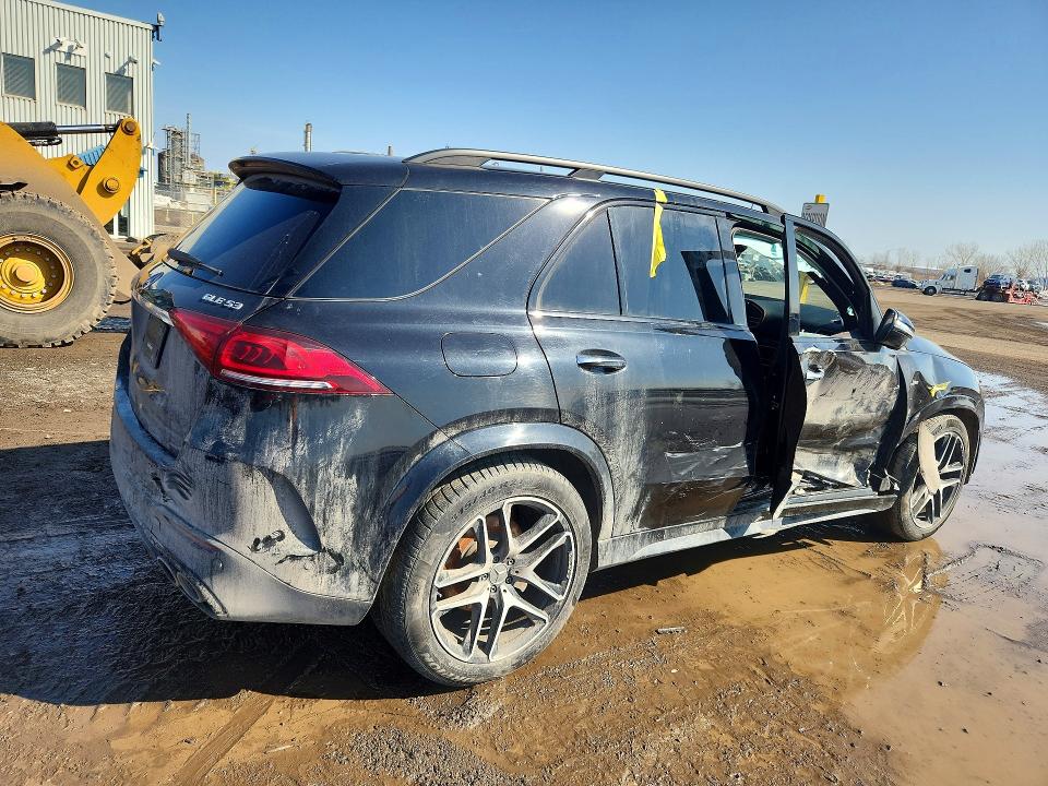 2021 Mercedes-benz Gle VIN 4JGFB6BB7MA438810 COPART salvage auction — SIDE, Salvage Title, sold $10,300 on 2026-08-11 (photo 3)